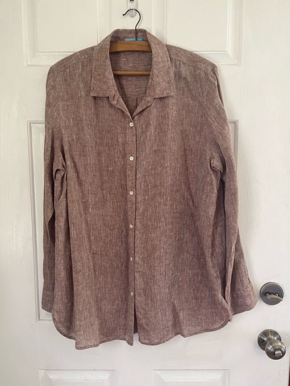 J. McLaughlin 100% Linen Button-Up Shirt